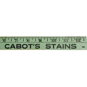 1960s Soule Glass Cabot Stains Yardstick Ruler Wood Bangor Portland Maine INVRM